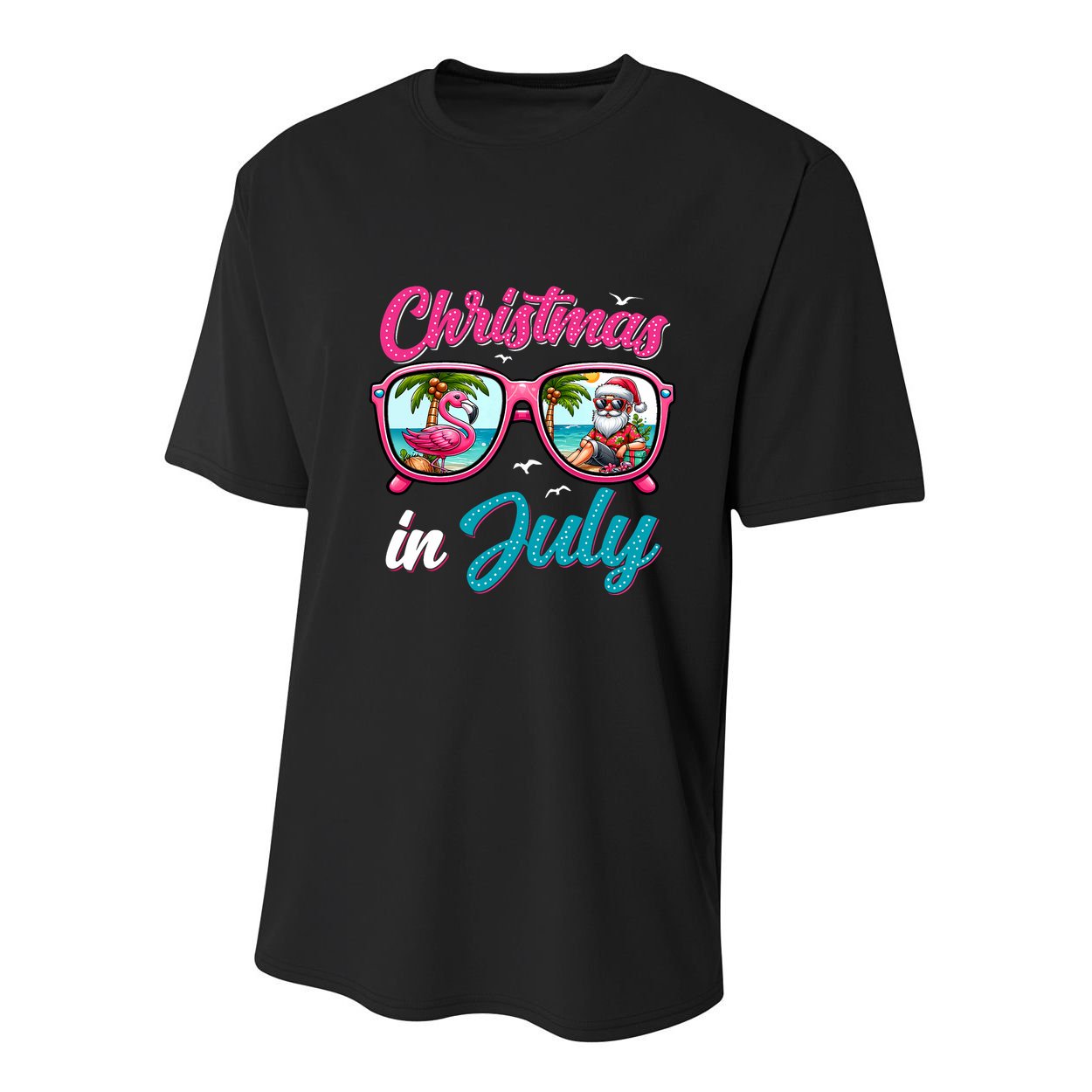 Christmas In July Santa Youth Performance Sprint T-Shirt