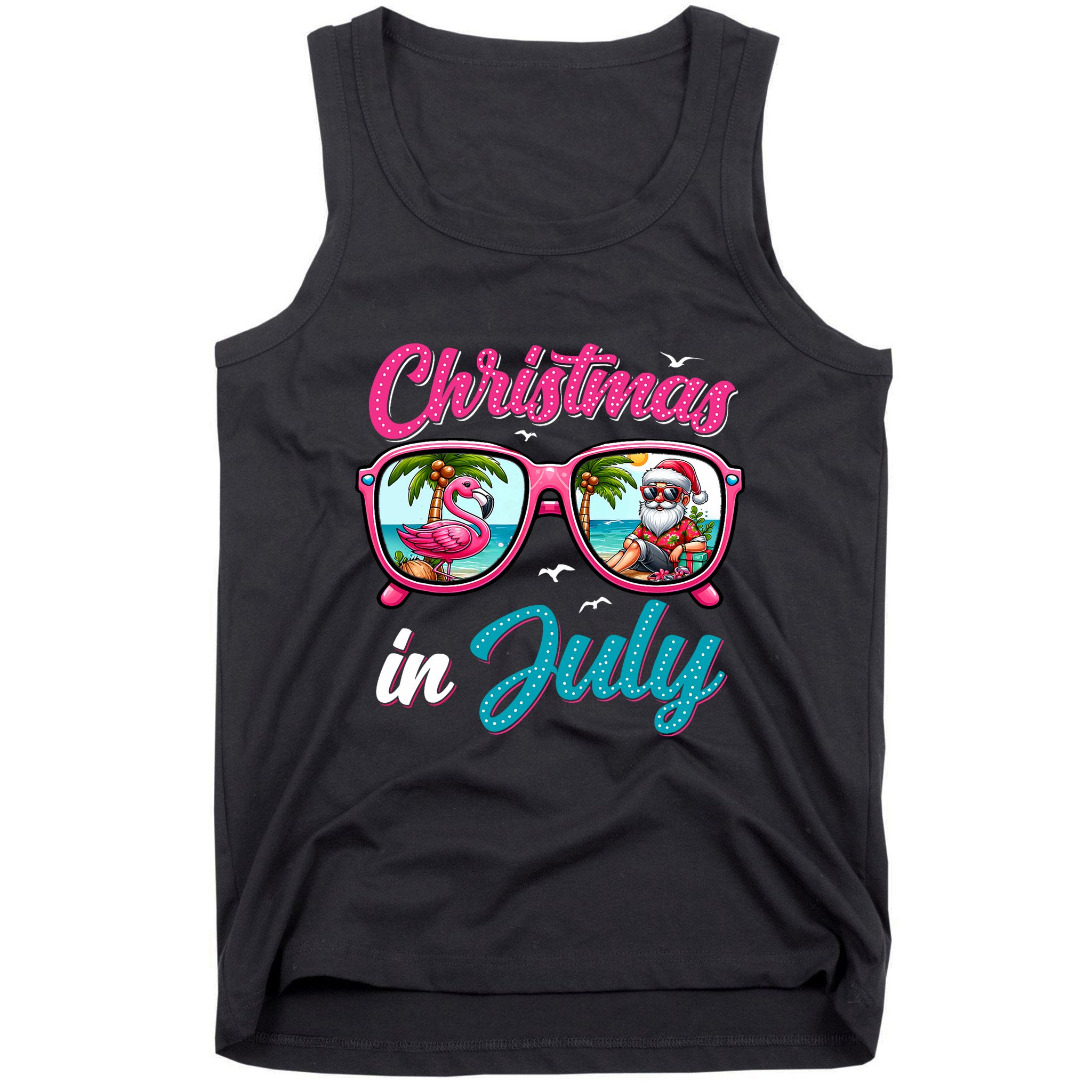 Christmas In July Santa Tank Top
