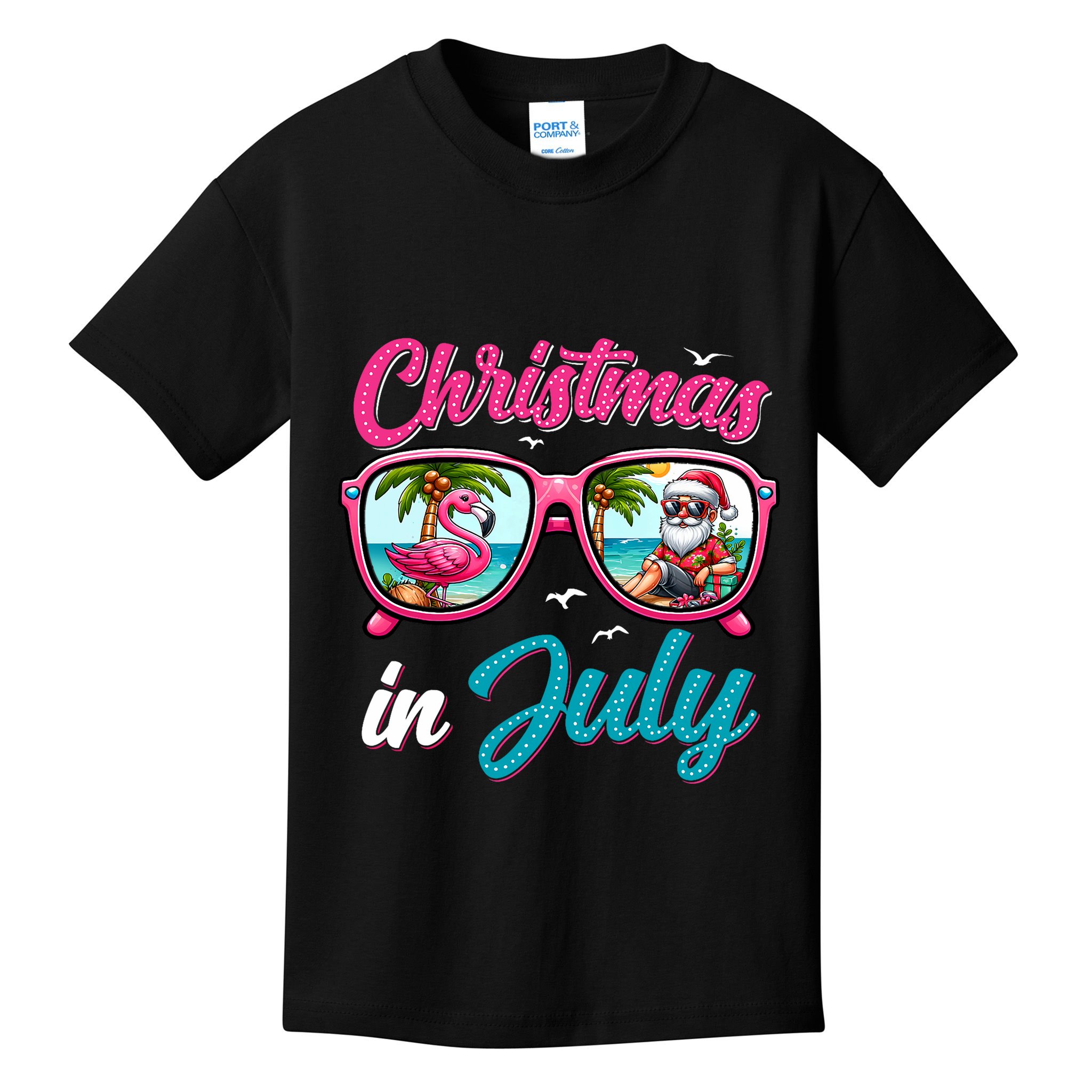 Christmas In July Santa Kids T-Shirt