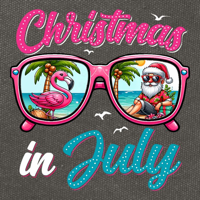 Christmas In July Santa Cotton Canvas Backpack