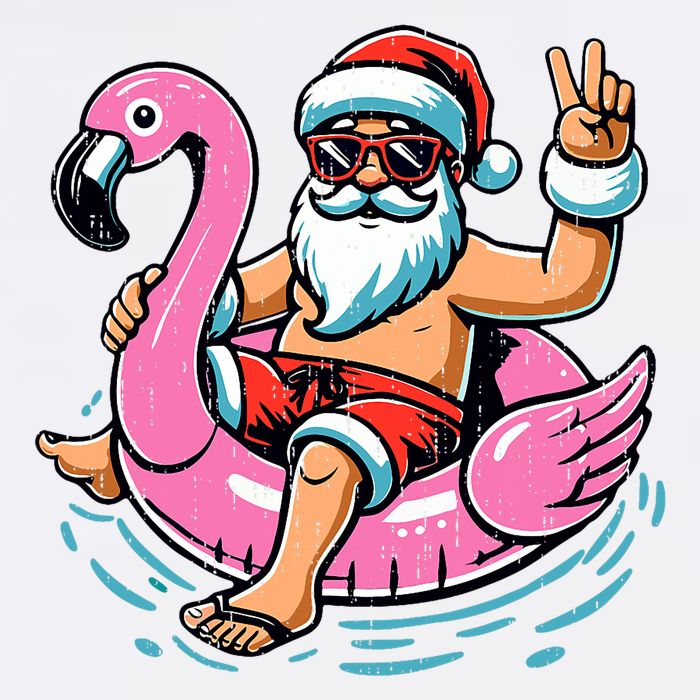 Christmas In July Santa Flamingo Summer Xmas Cool Comfort Performance Bucket Hat