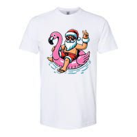 Christmas In July Santa Flamingo Summer Xmas Softstyle CVC T-Shirt