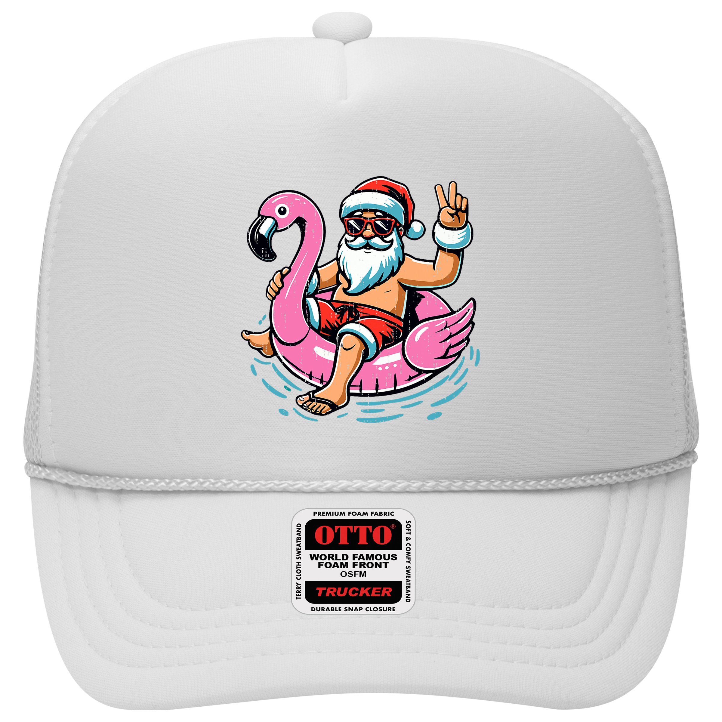 Christmas In July Santa Flamingo Summer Xmas Hat