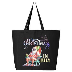 Christmas In July Santa Beach Summer Float Xmas Funny 25L Jumbo Tote