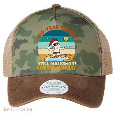 Christmas In July Still Naughty Santa Funny Legacy Tie Dye Trucker Hat