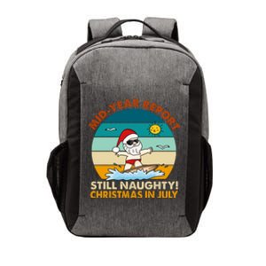 Christmas In July Still Naughty Santa Funny Vector Backpack