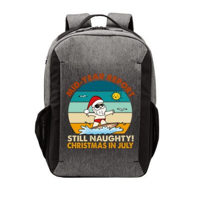 Christmas In July Still Naughty Santa Funny Vector Backpack