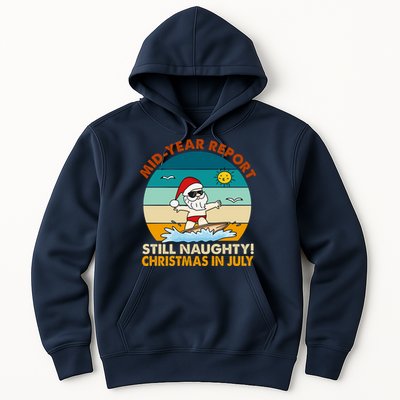 Christmas In July Still Naughty Santa Funny Hoodie