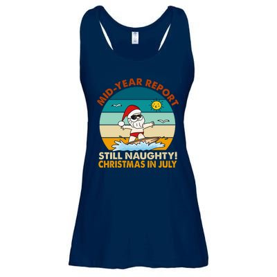 Christmas In July Still Naughty Santa Funny Ladies Essential Flowy Tank