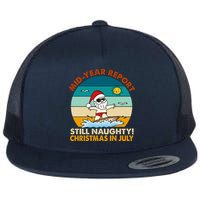 Christmas In July Still Naughty Santa Funny Flatbill Hat