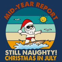 Christmas In July Still Naughty Santa Funny Flatbill Hat