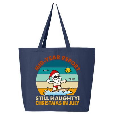 Christmas In July Still Naughty Santa Funny 25L Jumbo Tote