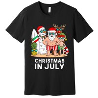 Christmas In July Santa And Friends Xmas Summer Boy Kids Premium T-Shirt