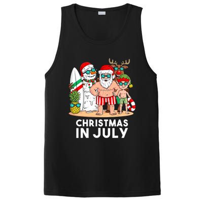 Christmas In July Santa And Friends Xmas Summer Boy Kids PosiCharge Competitor Tank