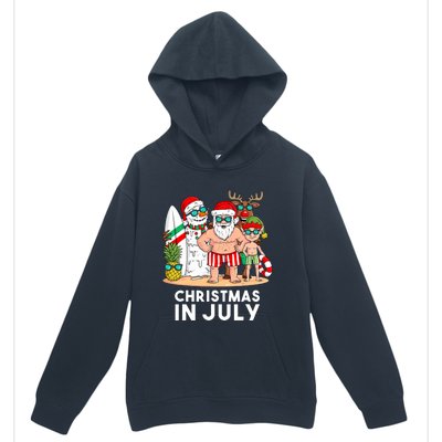 Christmas In July Santa And Friends Xmas Summer Boy Kids Urban Pullover Hoodie