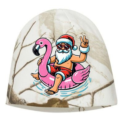 Christmas In July Santa Flamingo Summer Xmas Kati - Camo Knit Beanie