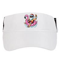 Christmas In July Santa Flamingo Summer Xmas Adult Drive Performance Visor