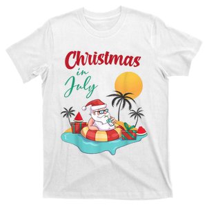 Christmas In July Watermelon Xmas Palm Summer Men Women Kids T-Shirt