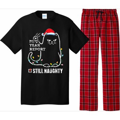 Christmas In July Mid Year Report Still Naughty Santa Cat Pajama Set