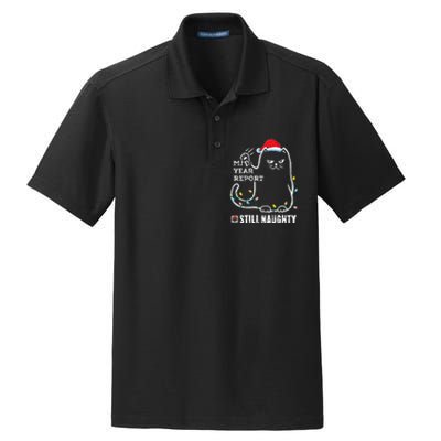 Christmas In July Mid Year Report Still Naughty Santa Cat Dry Zone Grid Polo