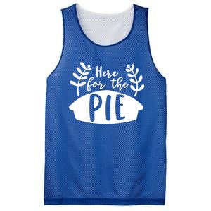 Cute Im Just Here For The Pie Thanksgiving Pumpkin Spice Cool Gift Mesh Reversible Basketball Jersey Tank