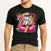 Christmas In July Santa Flamingo Float Summer Xmas Performance Shirt