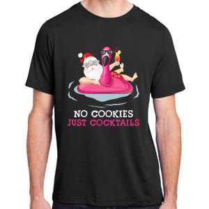 christmas in july no cookies just cocktails santa surfer Adult ChromaSoft Performance T-Shirt