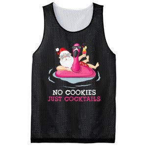 christmas in july no cookies just cocktails santa surfer Mesh Reversible Basketball Jersey Tank