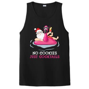 christmas in july no cookies just cocktails santa surfer PosiCharge Competitor Tank