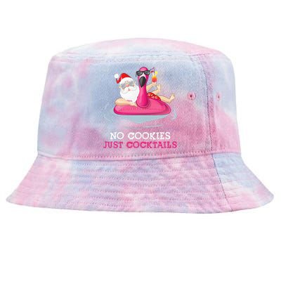 christmas in july no cookies just cocktails santa surfer Tie-Dyed Bucket Hat