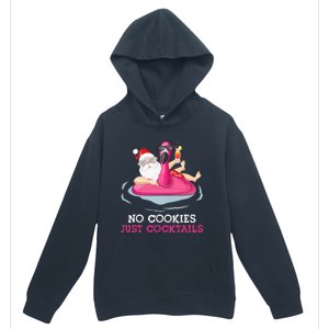 christmas in july no cookies just cocktails santa surfer Urban Pullover Hoodie