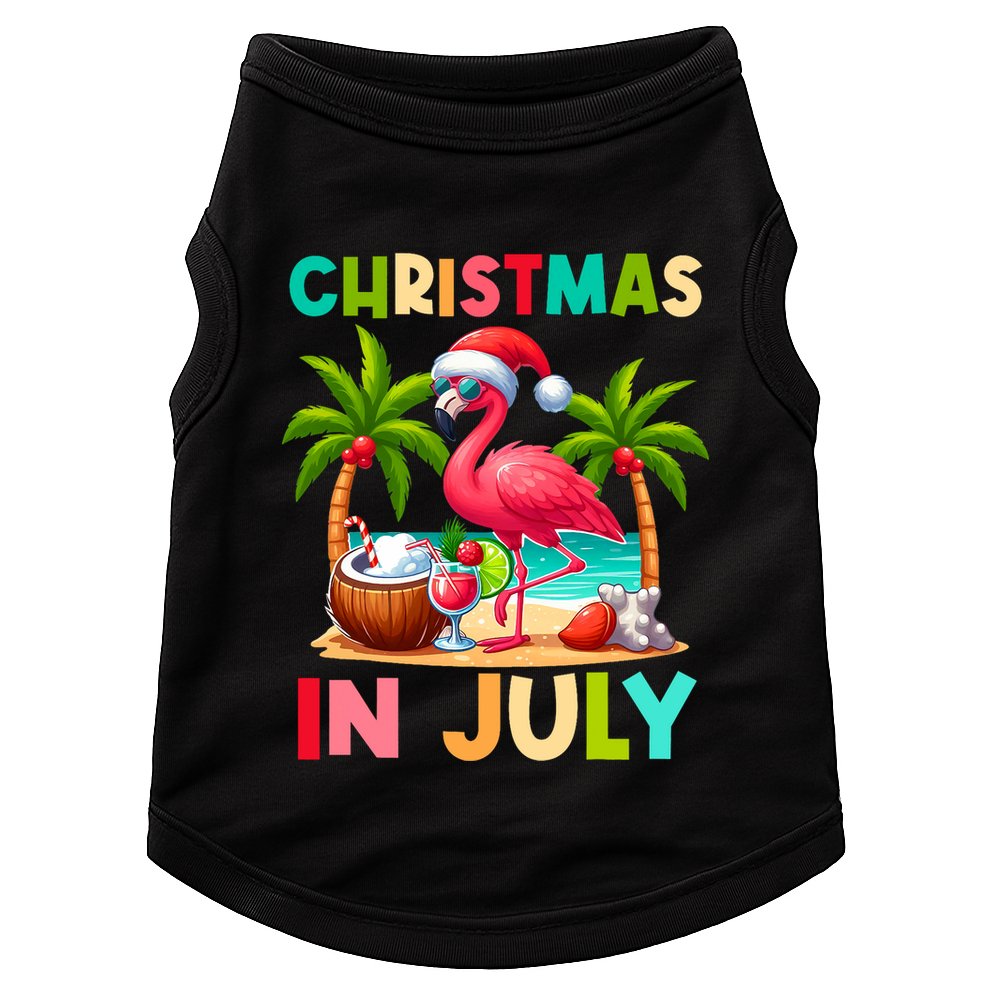 Christmas In July Beach Summer Doggie Tank