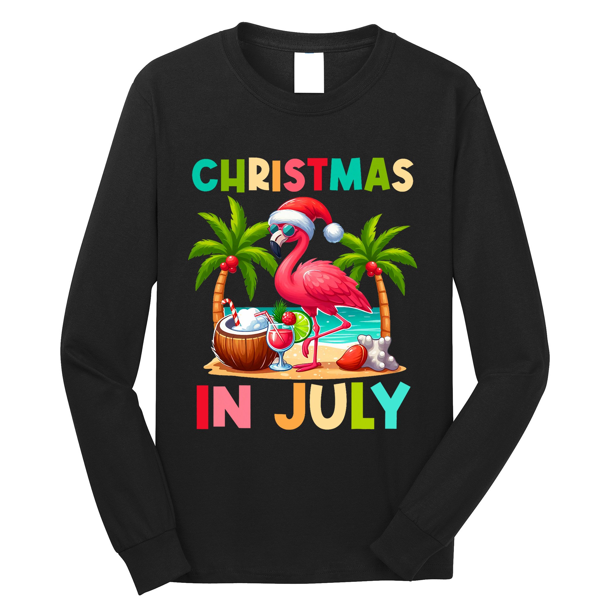 Christmas In July Beach Summer Long Sleeve Shirt