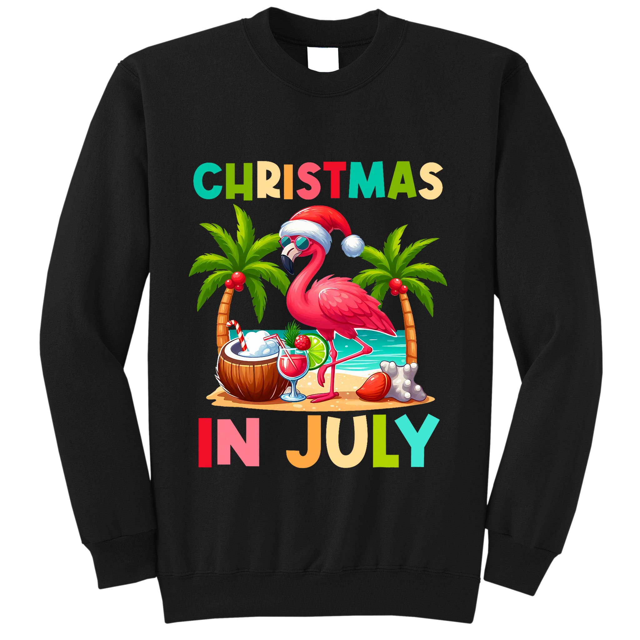 Christmas In July Beach Summer Sweatshirt