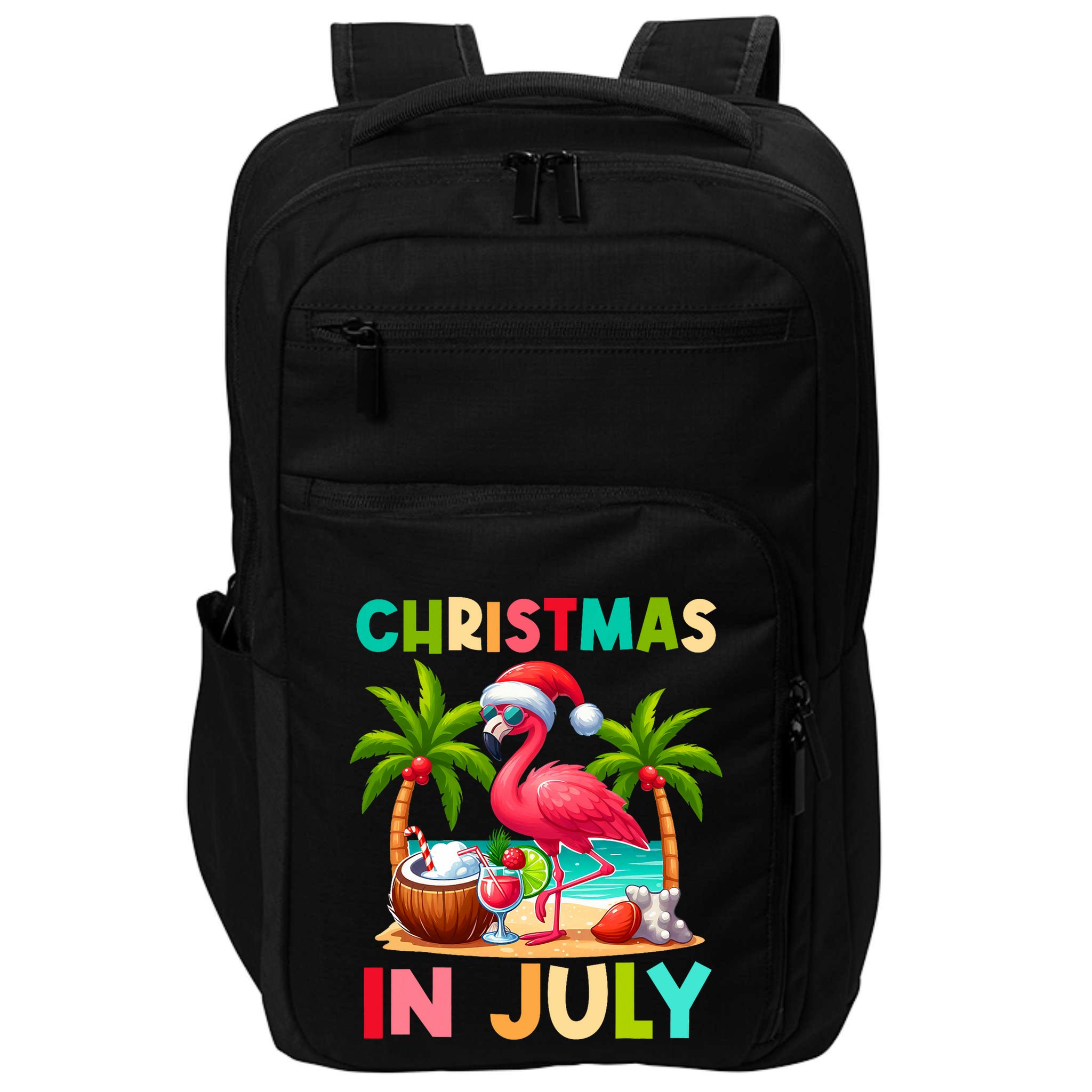 Christmas In July Beach Summer Impact Tech Backpack
