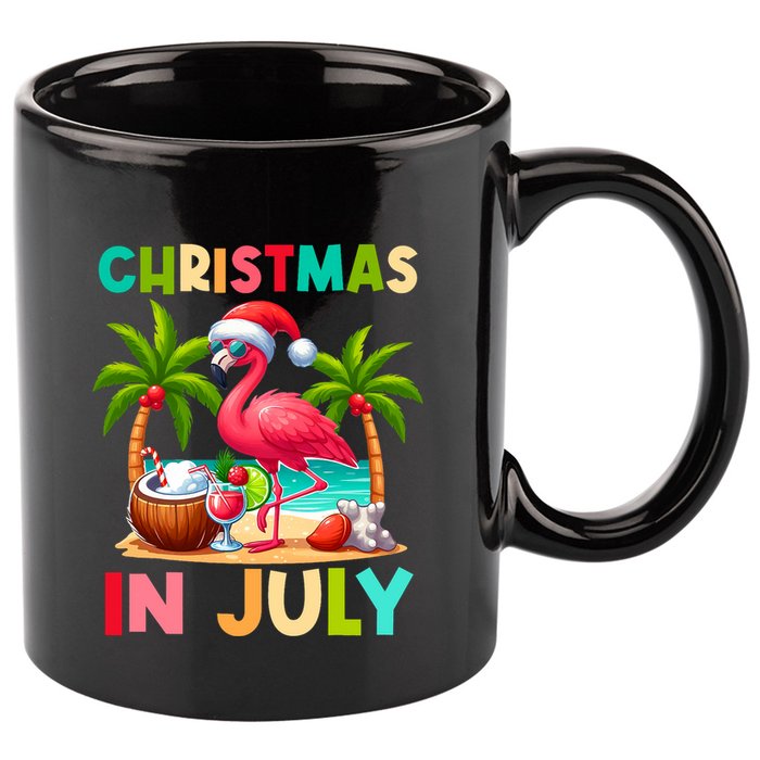 Christmas In July Beach Summer 11oz C Handle Ceramic Mug
