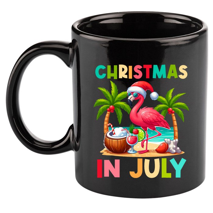 Christmas In July Beach Summer 11oz C Handle Ceramic Mug