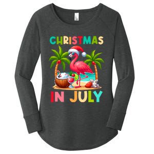 Christmas In July Beach Summer Women's Perfect Tri Tunic Long Sleeve Shirt