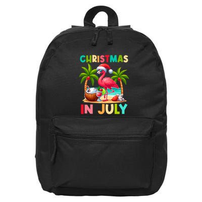 Christmas In July Beach Summer 16 in Basic Backpack