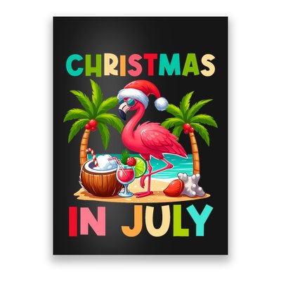 Christmas In July Beach Summer Poster