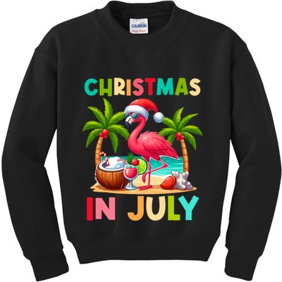 Christmas In July Beach Summer Kids Sweatshirt