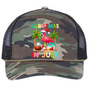 Christmas In July Beach Summer Retro Rope Trucker Hat Cap