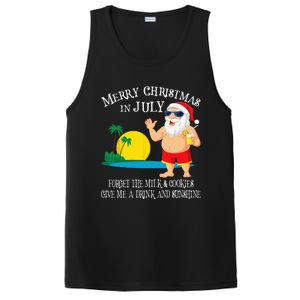 Christmas In July Pool Party Santa Vacation Gift PosiCharge Competitor Tank