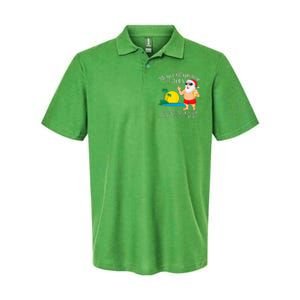 Christmas In July Pool Party Santa Vacation Gift Softstyle Adult Sport Polo