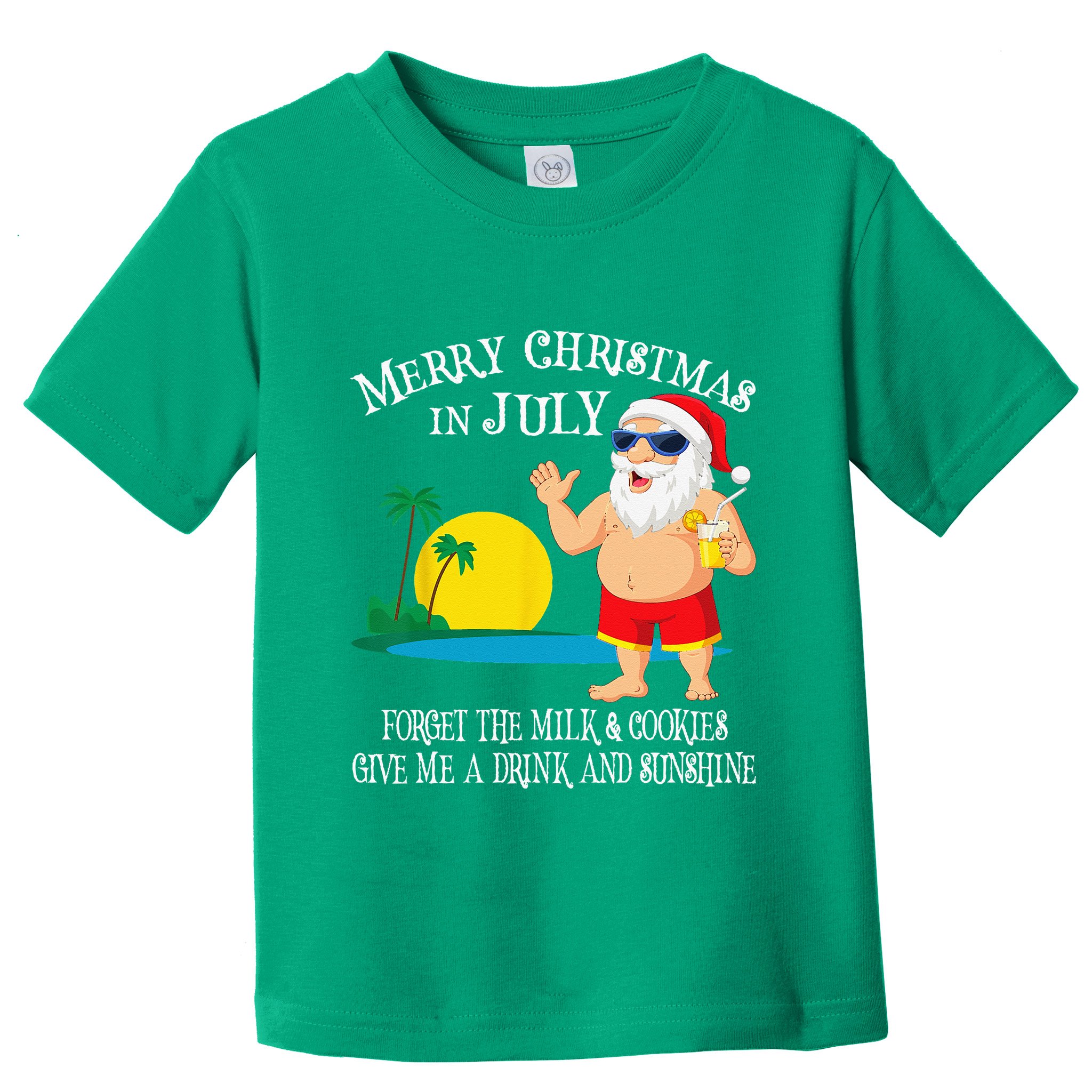 Christmas In July Pool Party Santa Vacation Gift Toddler T-Shirt