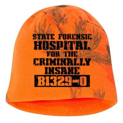 Criminally Insane Jail Inmate Prisoner Fun Halloween Costume Kati - Camo Knit Beanie