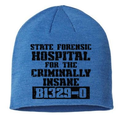 Criminally Insane Jail Inmate Prisoner Fun Halloween Costume Sustainable Beanie