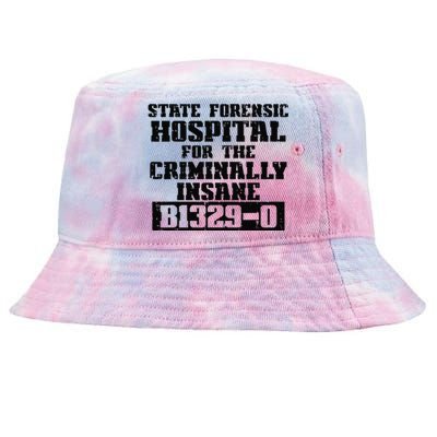 Criminally Insane Jail Inmate Prisoner Fun Halloween Costume Tie-Dyed Bucket Hat