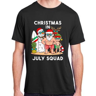 Christmas In July Squad Santa And Friends Xmas Boy Kids Adult ChromaSoft Performance T-Shirt