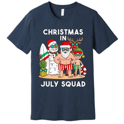 Christmas In July Squad Santa And Friends Xmas Boy Kids Premium T-Shirt